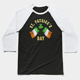 St. Patrick's Day - Flags Baseball T-Shirt